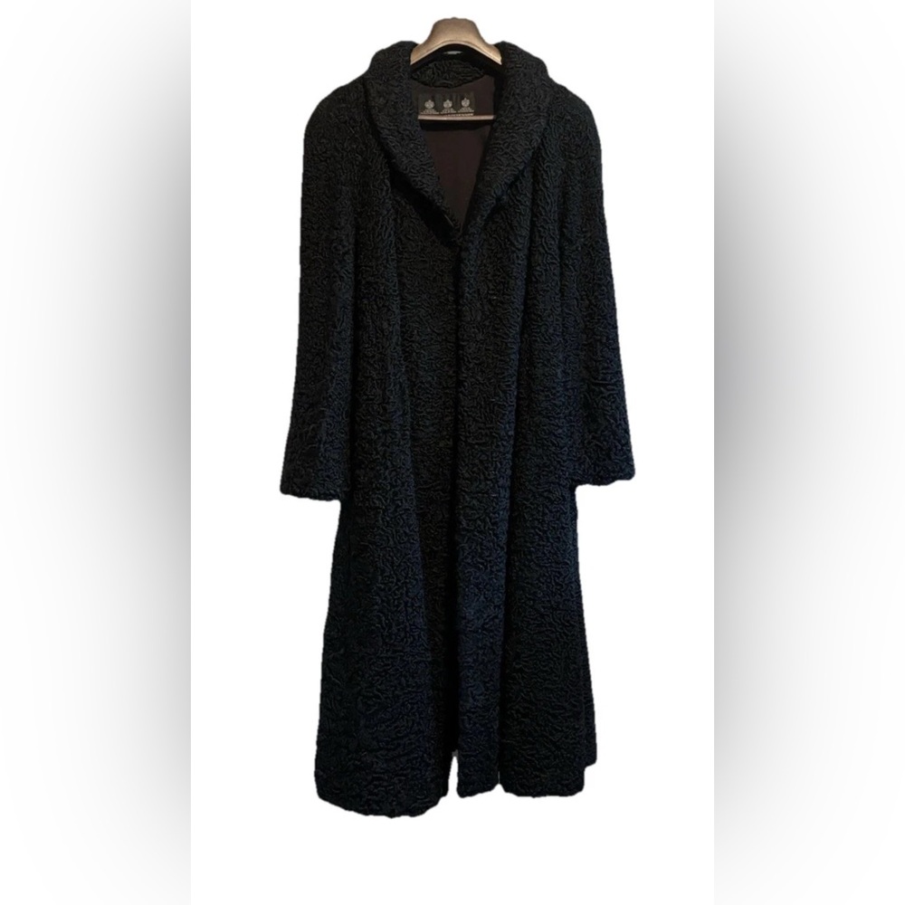 Saks Fifth Avenue Astrakhan Lamb Wool Coat as seen on Carolyn Bessette Kennedy